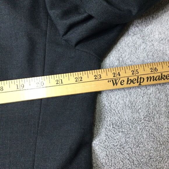 Vintage Brooks Brothers Makers Coat Blazer 40 Wool Charcoal Gray USA Union Made - Picture 8 of 9